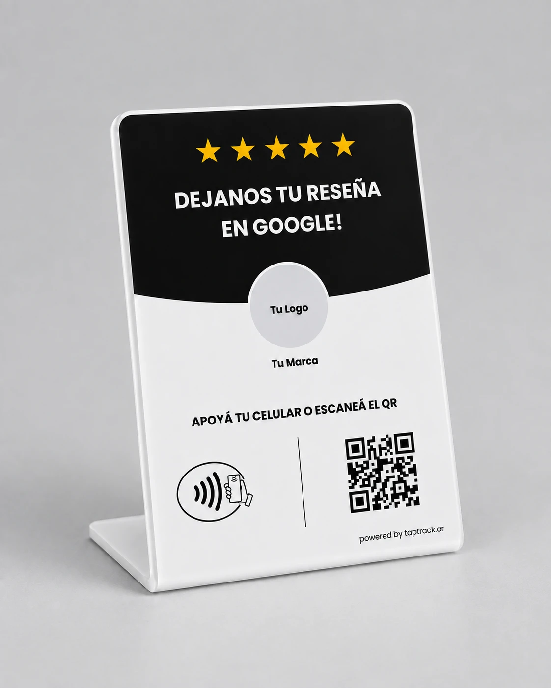 Modelo con pie personalizable